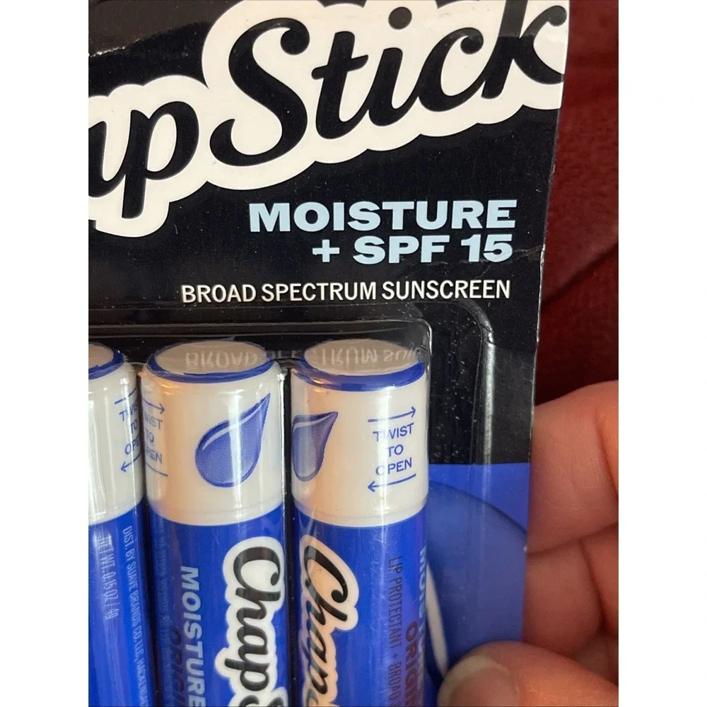 Lot Of 2 Three Packs Chapstick Tubes 24h Moisture + SPF 15 Lip Protectant